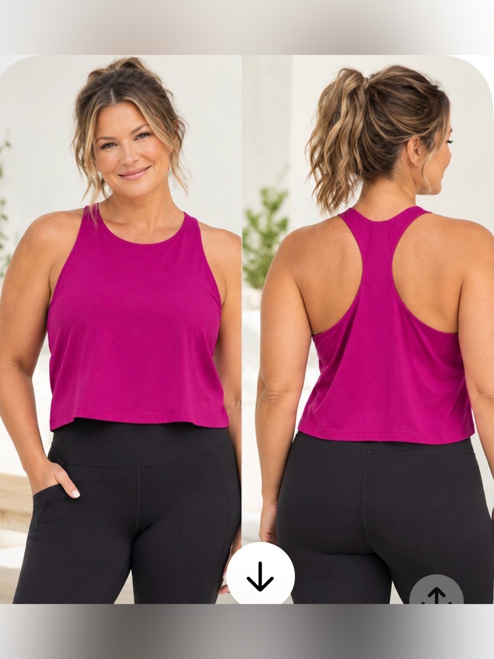 Athleta Sports Crop Tank Size 1X EUC